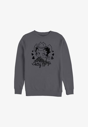 Henry Tiger, BETTY BOOP - COUNTRY HEARTS COWGIRL GRAPHIC - Sweater - charcoal