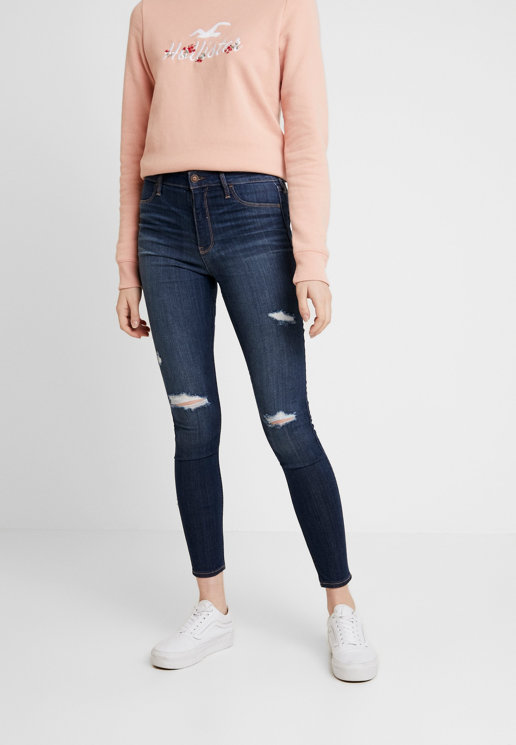 hollister dark blue jeans