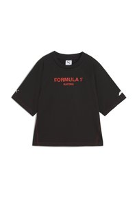 Sort kortærmet skjorte med rød "FORMULA 1® RACING" tekst på fronten. Fremstillet af et glat stof med kontrasterende syninger.