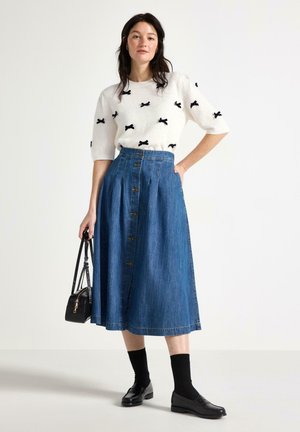 MIDI  - Gonna a campana - denim