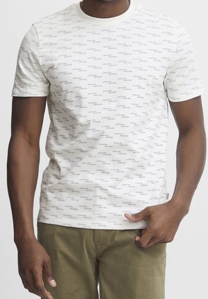 T-Shirt print - mottled beige