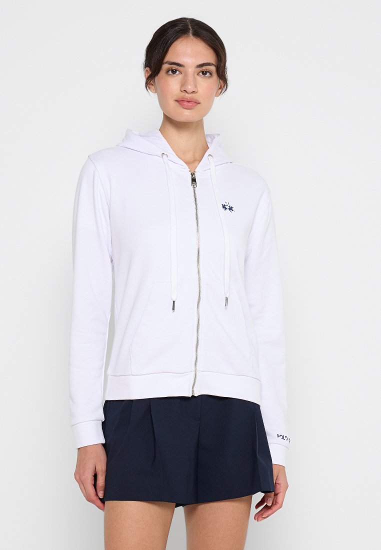 LA MARTINA Sweater met rits wit LA MARTINA Sweater met rits wit