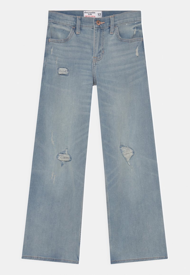 Abercrombie & Fitch WIDE Jeans Relaxed Fit lightblue denim