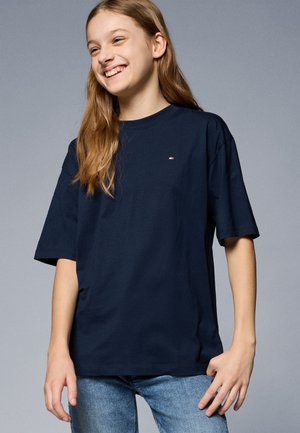 ESSENTIAL ARCHIVE FIT TEE UNISEX - Tricou basic - dark night navy