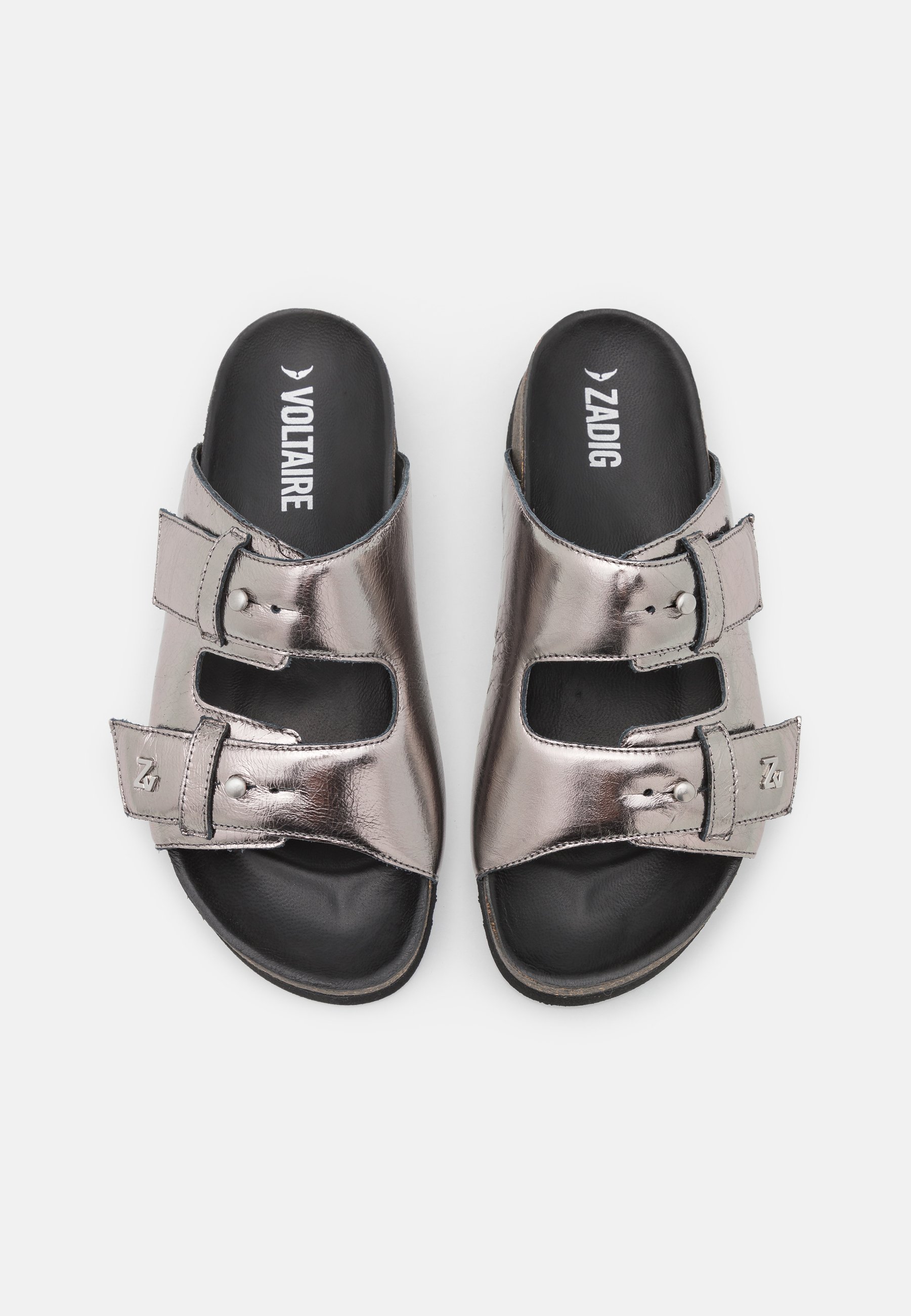 Zadig \u0026 Voltaire ALPHA VINTAGE - Muiltjes - silver/zilverkleurig -  Zalando.nl