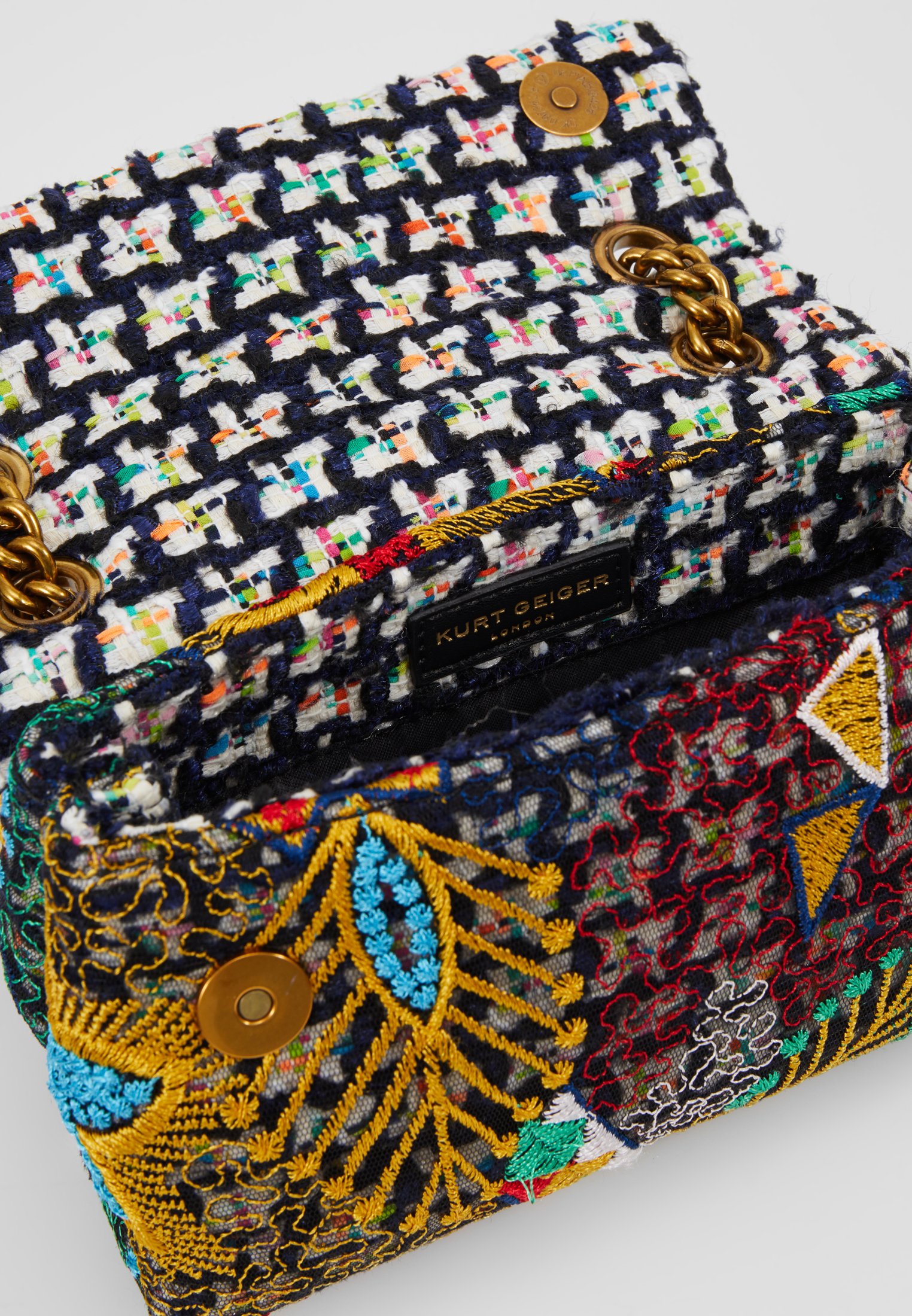 Kurt Geiger London TWEED MINI KENSINGTON X Skulderveske Kurt Geiger London TWEED MINI KENSINGTON X Skulderveske