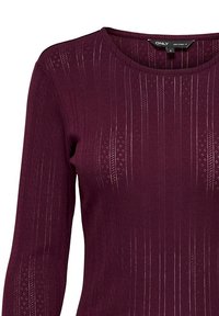 ONLY ONLCARLOTTA  - Tops ar garām piedurknēm - weinrot