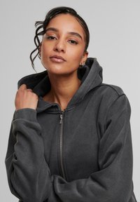 Urban Classics VINTAGE HEAVY - Sweat zippé - magnet
