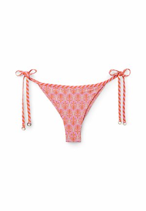 Calzedonia, POP PALMS WITH SIDE TIES - Braguita de bikini - pink