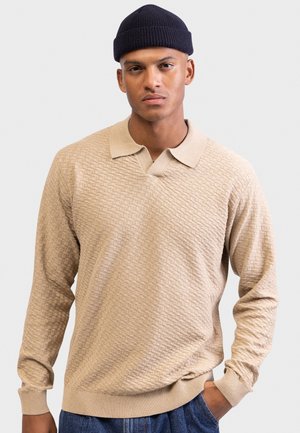 RAUL REGULAR FIT - Strikkegenser - travertine