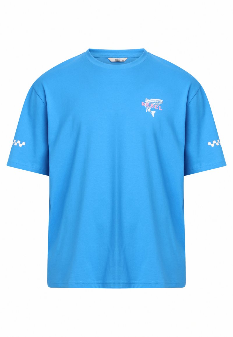 Redefined Rebel T-shirt print blauw Redefined Rebel T-shirt print blauw