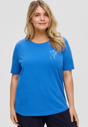 Ulla Popken Pointed Hem T-Shirt in Off White