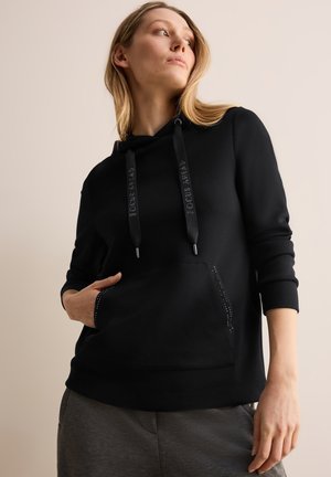 MIT GLITZERDETAILS - Sweat à capuche - schwarz