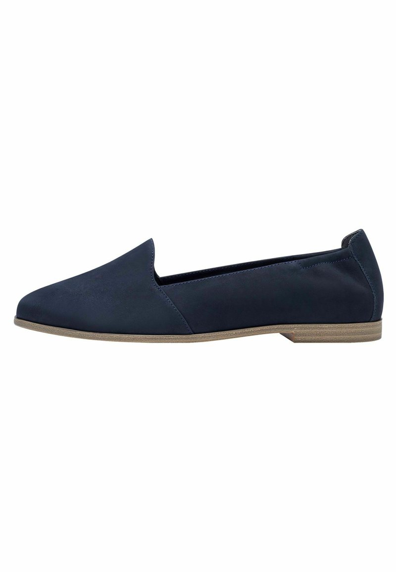 Mocassin marine détails dorés - Mocassins / Slippers Femme