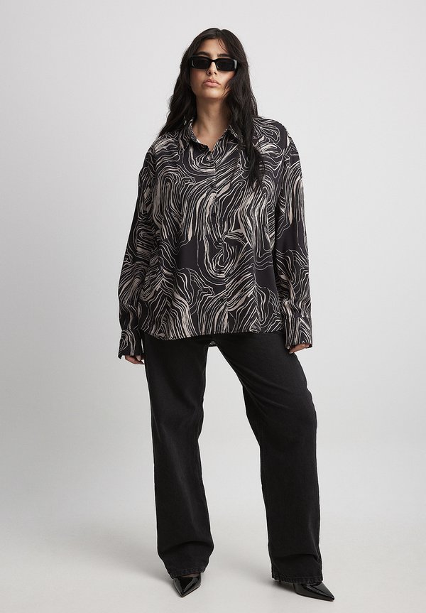 Hemdbluse - swirl print