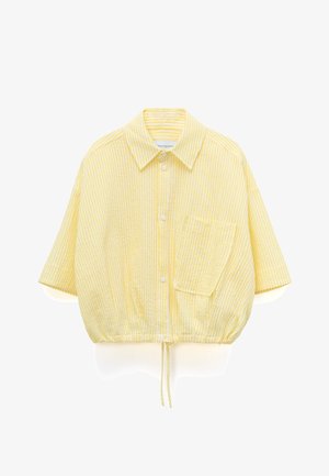 ADOLFO DOMINGUEZ, Button-down blouse - yellow stripe