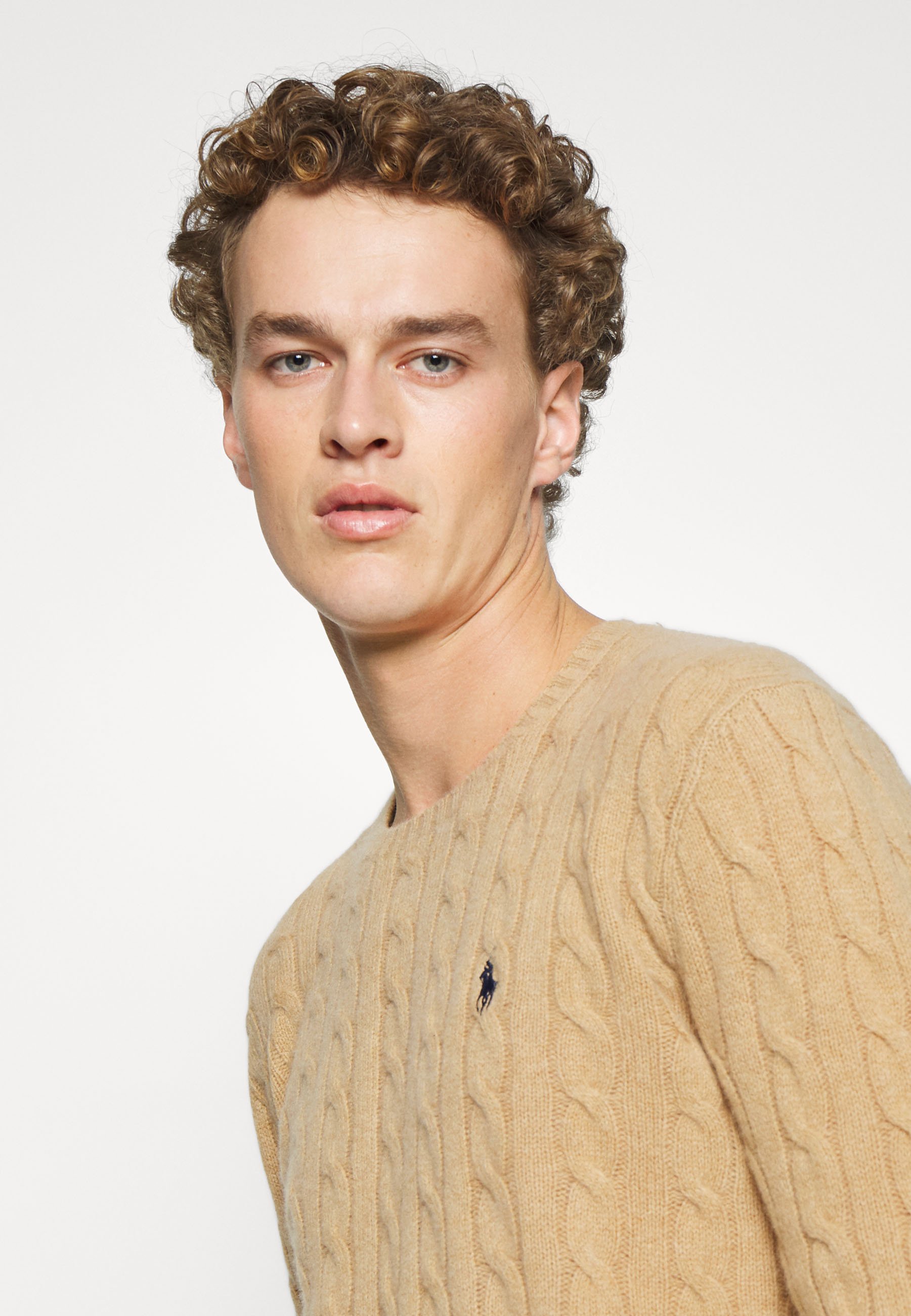 ralph lauren camel melange