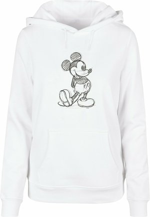 ABSOLUTE CULT, MICKEY MOUSE SKETCH KICK - Felpa con cappuccio - white