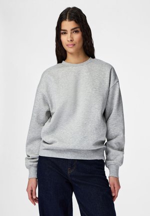 PCCHILLI LOOSE - Sweatshirt - light grey melange
