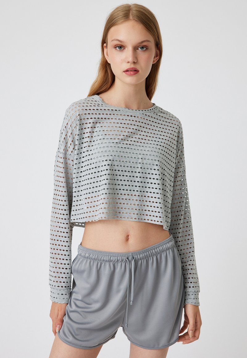 Koton CROP - Longsleeve - grey