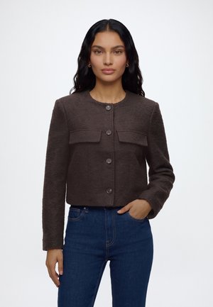 Vero Moda, VMSHAE BOUCLE BLAZER - Blazer - chocolate torte