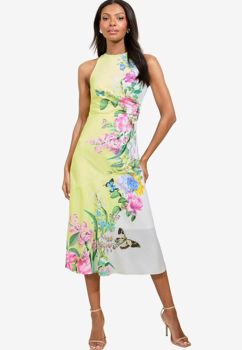 Lipsy PETITE FIT  FLORAL - Vapaa-ajan mekko - green