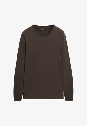 Massimo Dutti, Maglietta a manica lunga - brown