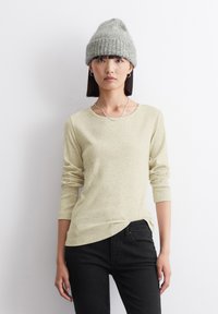 Marc O'Polo DENIM CREWNECK - Top dugih rukava - white blush
