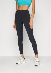 Nike Performance - 7/8 - Leggings - black/anthracite/smoke grey Imagine miniatură 1