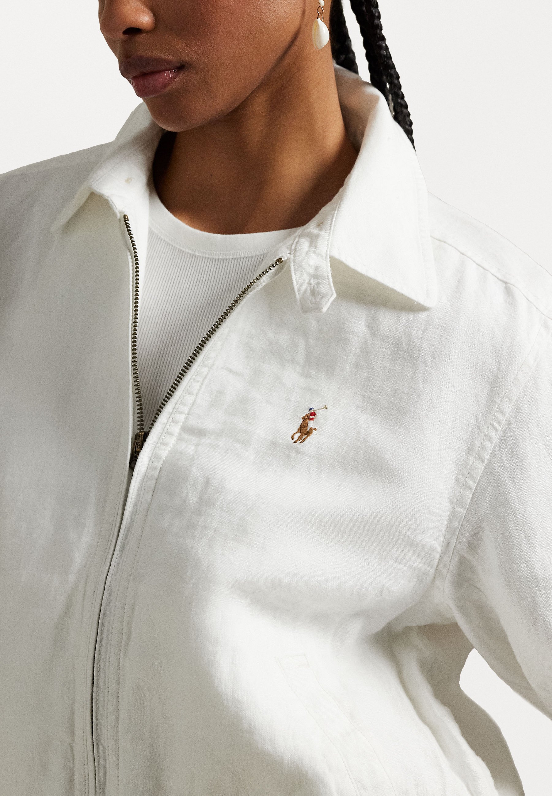 Polo Ralph Lauren LINEN WINDBREAKER - Summer jacket - white
