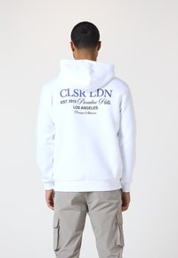 CLOSURE London STACKED PARADISE HILLS TEXT HOODIE - Sweatshirt - white