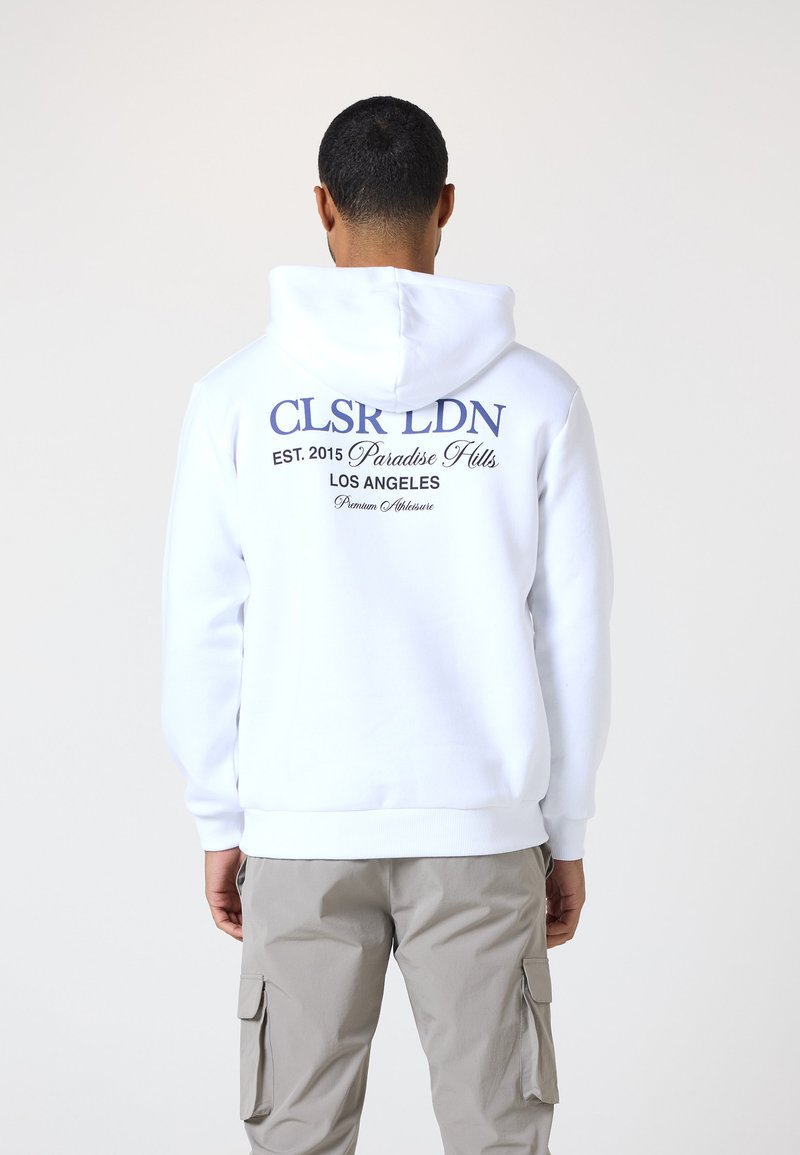 CLOSURE London STACKED PARADISE HILLS TEXT HOODIE - Sweatshirt - white