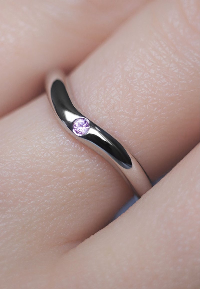 Carolin Stone Jewellery SAPHIR - Ring - pink- und silberfarben