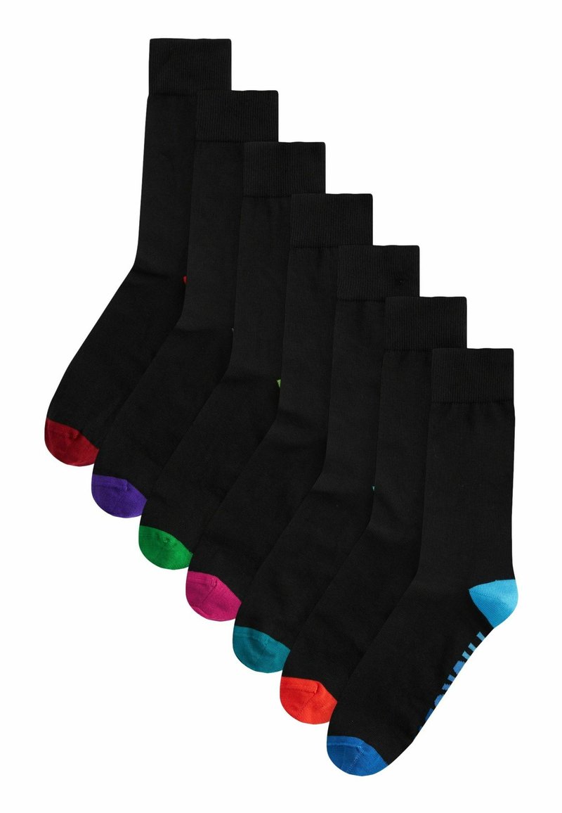 Next SEVEN PACK - Șosete - black ombre weekday