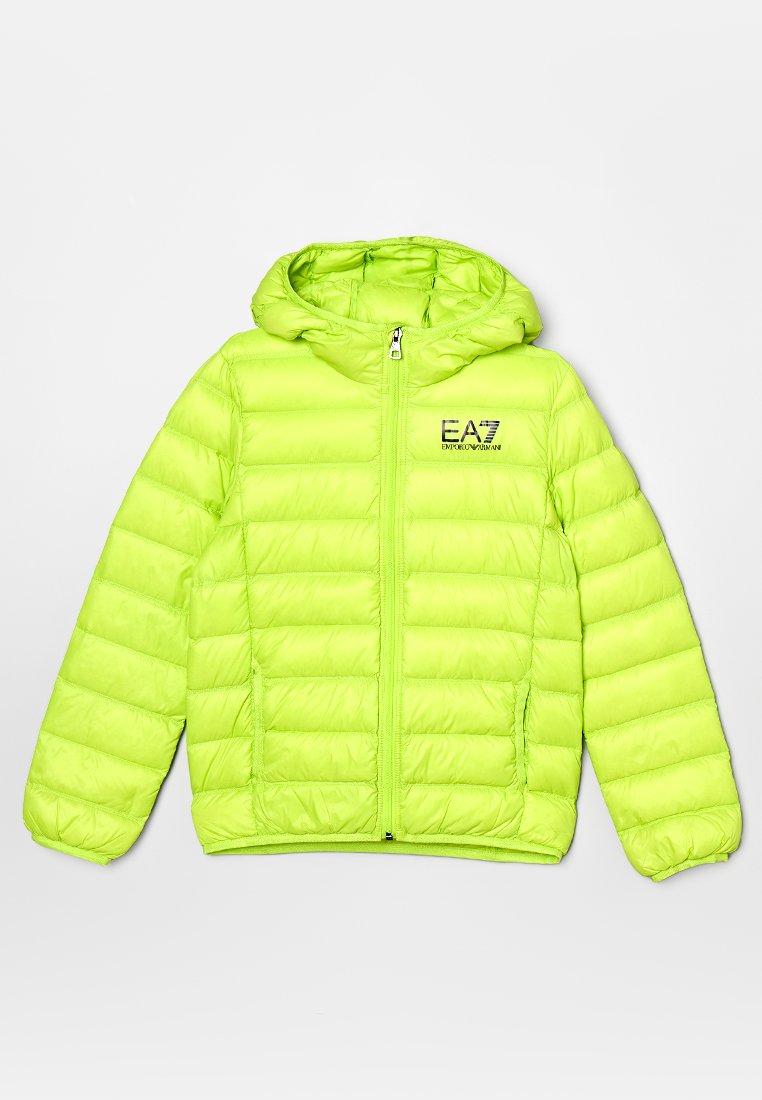 EA7 Emporio Armani Gewatteerde jas neongroen EA7 Emporio Armani Gewatteerde jas neongroen