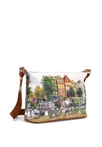 Y Not? LARGE YES STAMPA CITTÀ - Borsa a tracolla - flower river