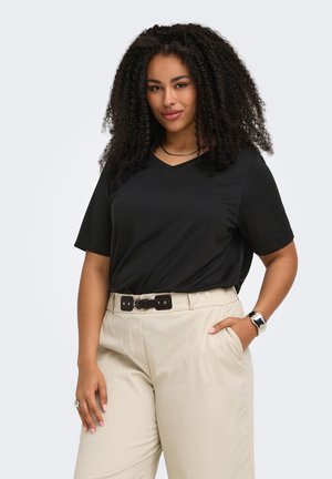 ONLY Carmakoma, CARCORAL - T-shirts basic - black
