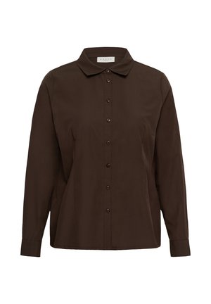 Kaffe Curve, KCGIULY SHIRT - Button-down blouse - coffee bean