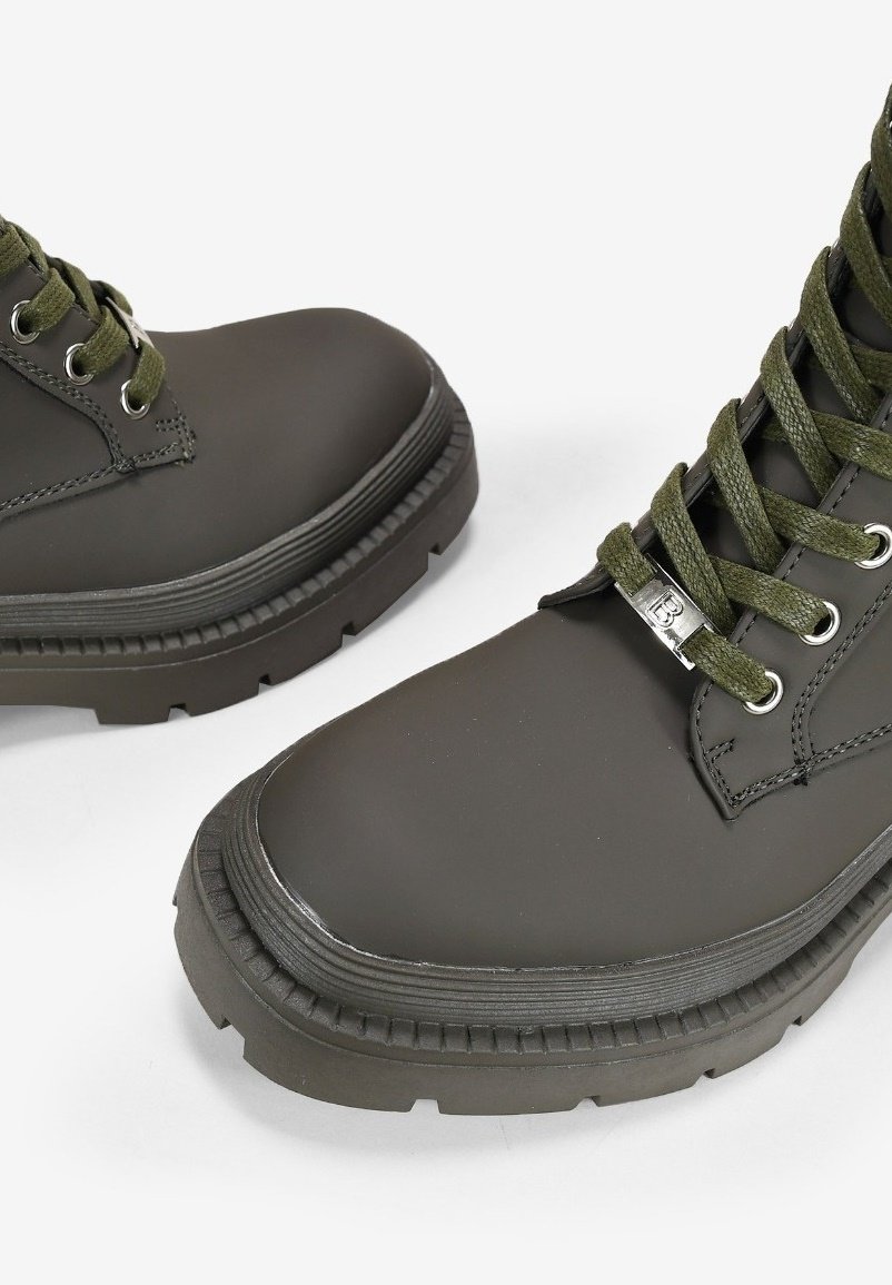 Bota verde engomada - Verde Agua