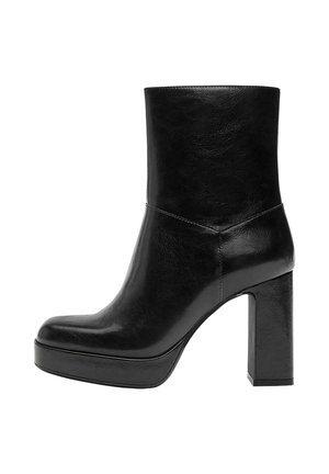 Gležnjače s platformom - black