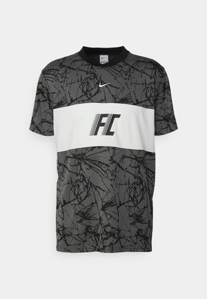 Nike Performance FC - Triko s potiskem - iron grey/white/black/white
