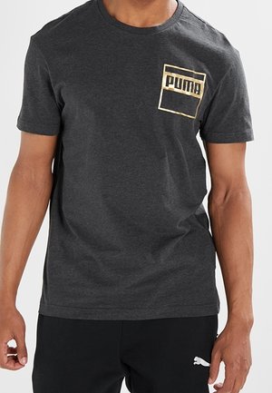 Triko s potiskem - mottled grey