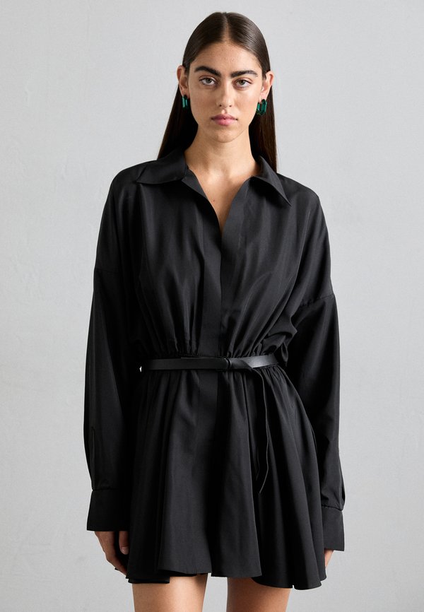 SUPER OVERSIZED SHIRT FLARED MINI DRESS - Blusenkleid