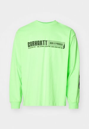 Carhartt WIP INDUSTRY - Pikkade varrukatega topp - lumo green/black