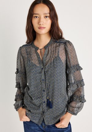 AMBER SHIRT - Blusa - deep sea blue