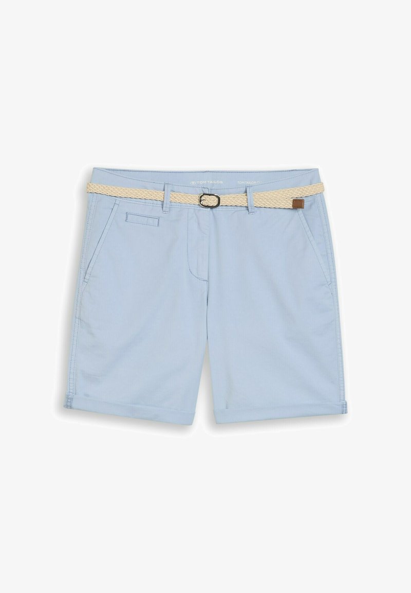 Loose Fit Bermuda Shorts mit Leinenanteil in grün von Tom Tailor Loose Fit Bermuda Shorts mit Leinenanteil in grün von Tom Tailor