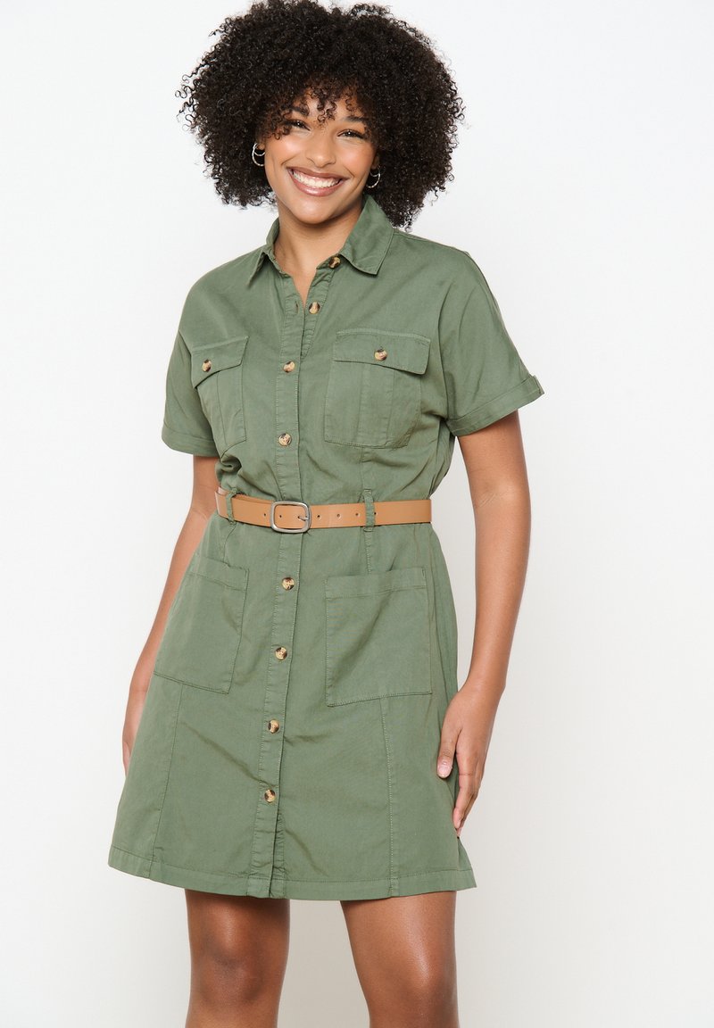 LolaLiza Abito a camicia - khaki med