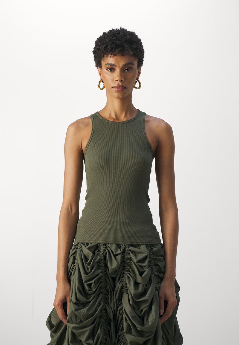 rag & bone THE ESSENTIAL TANK - Topp - olive nigh