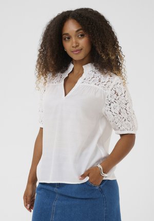 LISELIN SHORT SLEEVE - Blúz - snow white