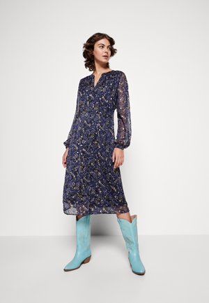 JDYEMILY MIDI SHIRT DRESS - Robe de jour - black/blue
